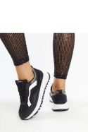 Czarne sneakersy na platformie z brokatem Evelia - Solea Solea Czarne sneakersy na platformie z brokatem Evelia - Solea Solea