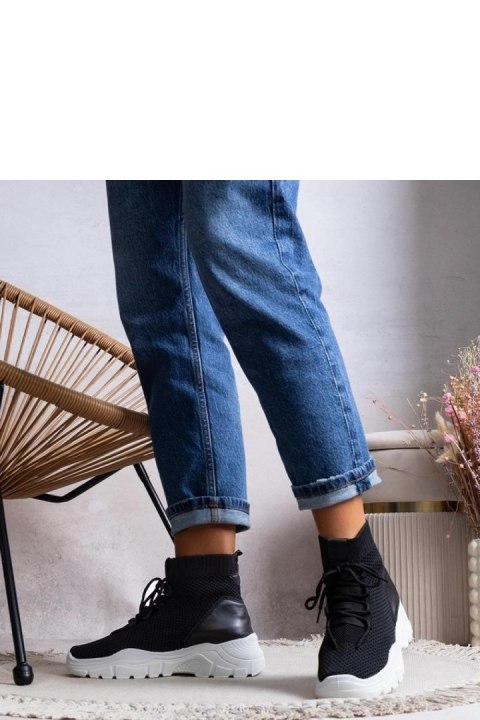 Czarne sneakersy skarpetkowe Frahm - Solea Solea Czarne sneakersy skarpetkowe Frahm - Solea Solea