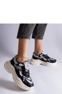 Czarne sneakersy z brokatowymi wstawkami Rigel - Solea Solea Czarne sneakersy z brokatowymi wstawkami Rigel - Solea Solea