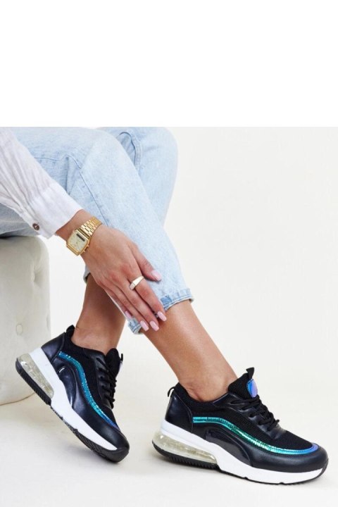 Czarne sneakersy z hologramem Jelka - Solea Solea Czarne sneakersy z hologramem Jelka - Solea Solea