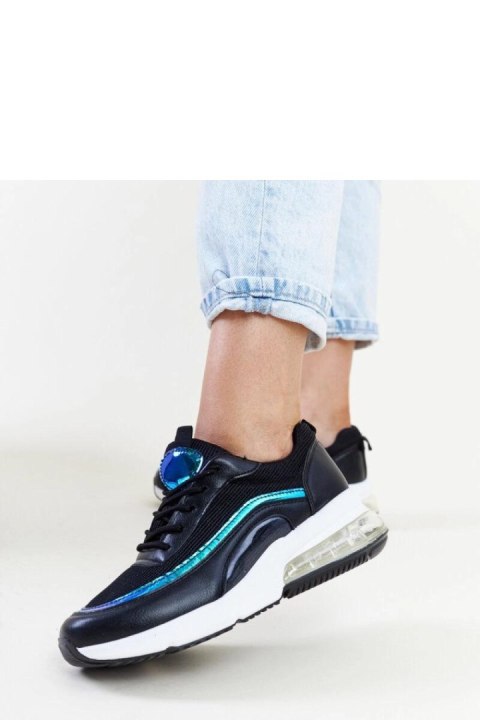 Czarne sneakersy z hologramem Jelka - Solea Solea Czarne sneakersy z hologramem Jelka - Solea Solea