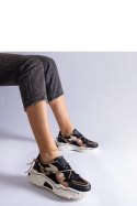 Czarne sneakersy zdobione cyrkoniowym sznurkiem Valdeza - Solea Solea Czarne sneakersy zdobione cyrkoniowym sznurkiem Valdeza - Solea Solea