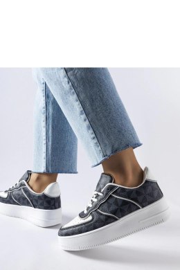 Czarne sneakersy zdobione monogramem Sands - Solea Solea