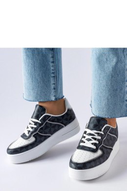 Czarne sneakersy zdobione monogramem Sands - Solea Solea