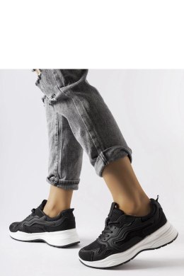 Czarne sportowe sneakersy Hollow - Solea Solea