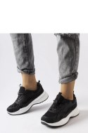 Czarne sportowe sneakersy Hollow - Solea Solea Czarne sportowe sneakersy Hollow - Solea Solea