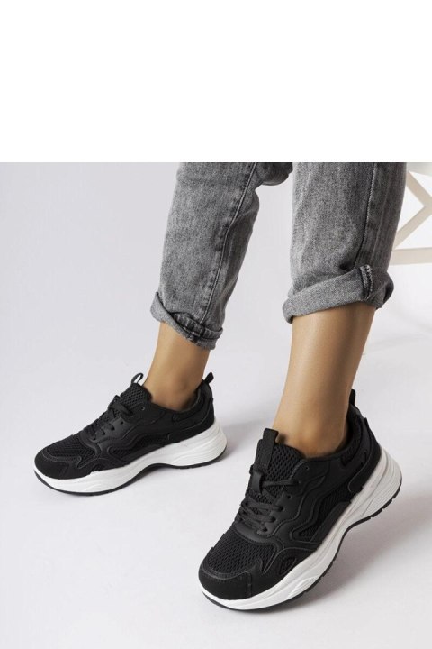Czarne sportowe sneakersy Hollow - Solea Solea Czarne sportowe sneakersy Hollow - Solea Solea