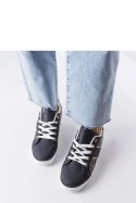 Granatowe sneakersy zdobione monogramem Bolduc - Solea Solea Granatowe sneakersy zdobione monogramem Bolduc - Solea Solea