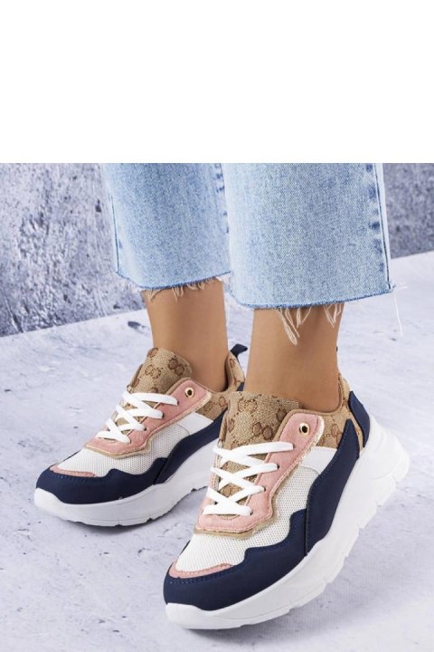 Granatowe sneakersy ze złotym wstawkami Lebrun - Solea Solea Granatowe sneakersy ze złotym wstawkami Lebrun - Solea Solea