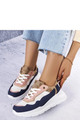 Granatowe sneakersy ze złotym wstawkami Lebrun - Solea Solea
