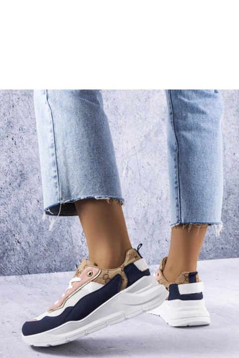 Granatowe sneakersy ze złotym wstawkami Lebrun - Solea Solea Granatowe sneakersy ze złotym wstawkami Lebrun - Solea Solea