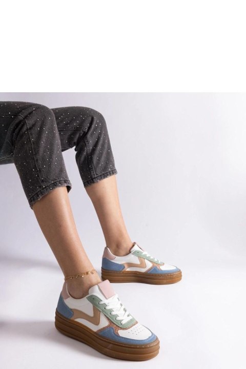 Niebieskie sneakersy na gumowej podeszwie Quica - Solea Solea Niebieskie sneakersy na gumowej podeszwie Quica - Solea Solea