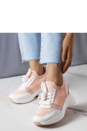Różowe sneakersy na koturnie Ann - Solea Solea Różowe sneakersy na koturnie Ann - Solea Solea