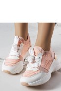 Różowe sneakersy na koturnie Ann - Solea Solea Różowe sneakersy na koturnie Ann - Solea Solea