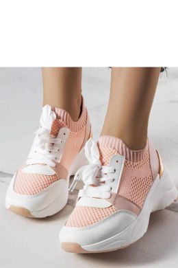 Różowe sneakersy na koturnie Ann - Solea Solea
