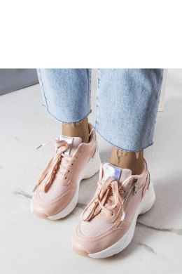 Różowe sneakersy na koturnie Stacey - Solea Solea