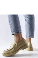 Zielone eleganckie mokasyny Élodie - Solea Solea Zielone eleganckie mokasyny Élodie - Solea Solea