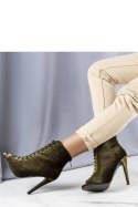 Zielone eleganckie szpilki z cholewką Amora - Solea Solea Zielone eleganckie szpilki z cholewką Amora - Solea Solea