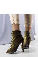 Zielone eleganckie szpilki z cholewką Amora - Solea Solea Zielone eleganckie szpilki z cholewką Amora - Solea Solea