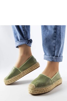 Zielone espadryle zdobione tłoczeniem Geoffrey - Solea Solea