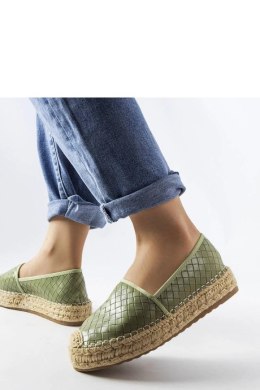 Zielone espadryle zdobione tłoczeniem Geoffrey - Solea Solea