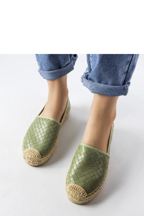 Zielone espadryle zdobione tłoczeniem Geoffrey - Solea Solea Zielone espadryle zdobione tłoczeniem Geoffrey - Solea Solea
