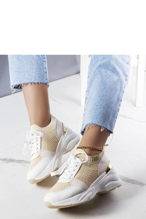 Beżowe sneakersy na koturnie Ann - Solea Solea Beżowe sneakersy na koturnie Ann - Solea Solea