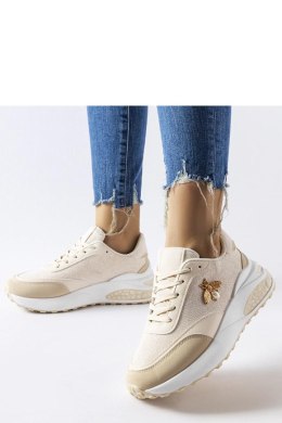 Beżowo-białe sneakersy z ozdobną nitką Acciano - Solea Solea
