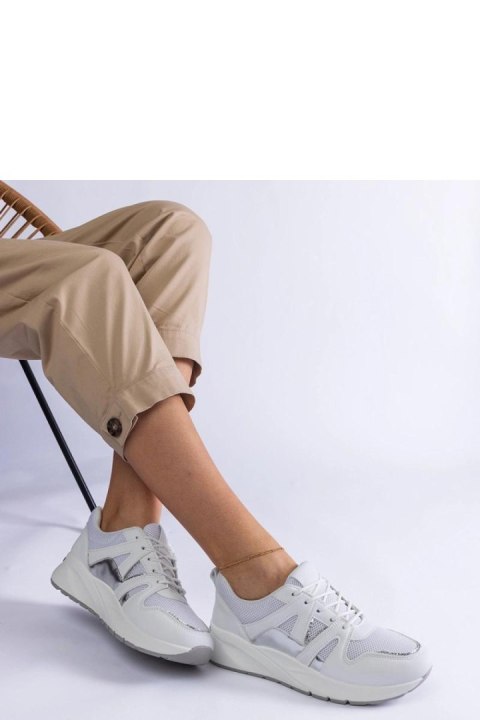Białe sneakersy na grubej podeszwie Sierra - Solea Solea Białe sneakersy na grubej podeszwie Sierra - Solea Solea