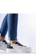 Białe sneakersy z czarnym akcentem Fournie - Solea Solea Białe sneakersy z czarnym akcentem Fournie - Solea Solea