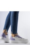 Białe sneakersy z fioletowym akcentem Fournie - Solea Solea Białe sneakersy z fioletowym akcentem Fournie - Solea Solea