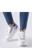 Białe sneakersy z fioletowym akcentem Fournie - Solea Solea Białe sneakersy z fioletowym akcentem Fournie - Solea Solea