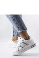 Białe sneakersy zdobione cyrkoniami Xarles - Solea Solea Białe sneakersy zdobione cyrkoniami Xarles - Solea Solea