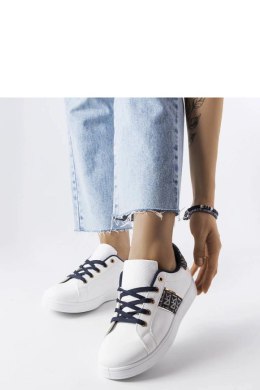Białe sneakersy ze zdobioną cholewką Sauriol - Solea Solea