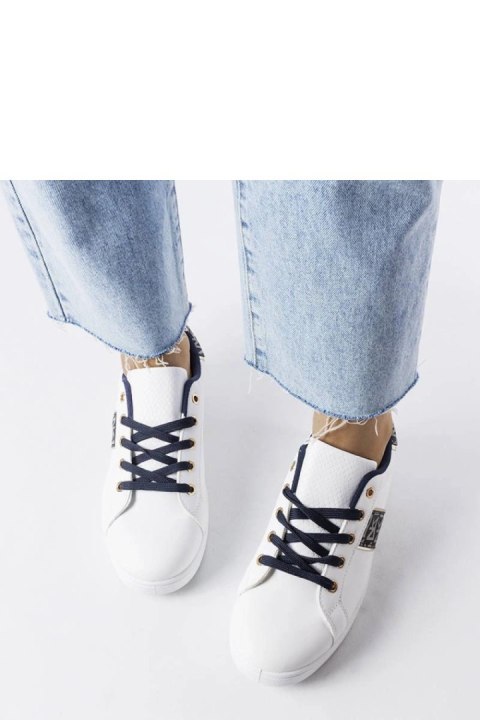 Białe sneakersy ze zdobioną cholewką Sauriol - Solea Solea Białe sneakersy ze zdobioną cholewką Sauriol - Solea Solea