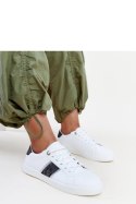Biało-czarne sneakersy z ozdobnym paskiem Grada - Solea Solea Biało-czarne sneakersy z ozdobnym paskiem Grada - Solea Solea