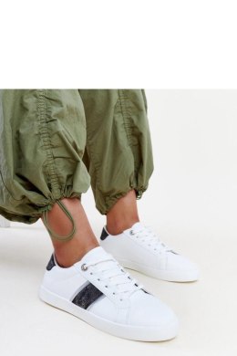 Biało-czarne sneakersy z ozdobnym paskiem Grada - Solea Solea