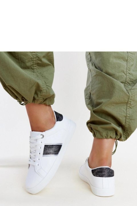 Biało-czarne sneakersy z ozdobnym paskiem Grada - Solea Solea Biało-czarne sneakersy z ozdobnym paskiem Grada - Solea Solea