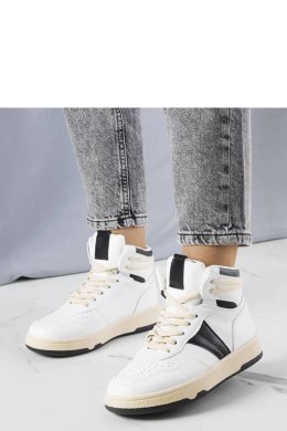 Biało-czarne sneakersy za kostkę Robin - Solea Solea