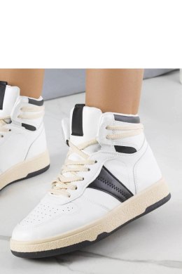 Biało-czarne sneakersy za kostkę Robin - Solea Solea