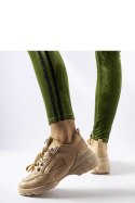 Ciemnobeżowe sneakersy z elastyczną cholewką Abal - Solea Solea Ciemnobeżowe sneakersy z elastyczną cholewką Abal - Solea Solea