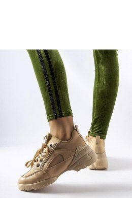 Ciemnobeżowe sneakersy z elastyczną cholewką Abal - Solea Solea