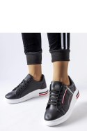Czarne sneakersy na białej podeszwie Anaunia - Solea Solea Czarne sneakersy na białej podeszwie Anaunia - Solea Solea