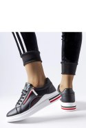 Czarne sneakersy na białej podeszwie Anaunia - Solea Solea Czarne sneakersy na białej podeszwie Anaunia - Solea Solea