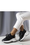 Czarne sneakersy na koturnie Ann - Solea Solea Czarne sneakersy na koturnie Ann - Solea Solea