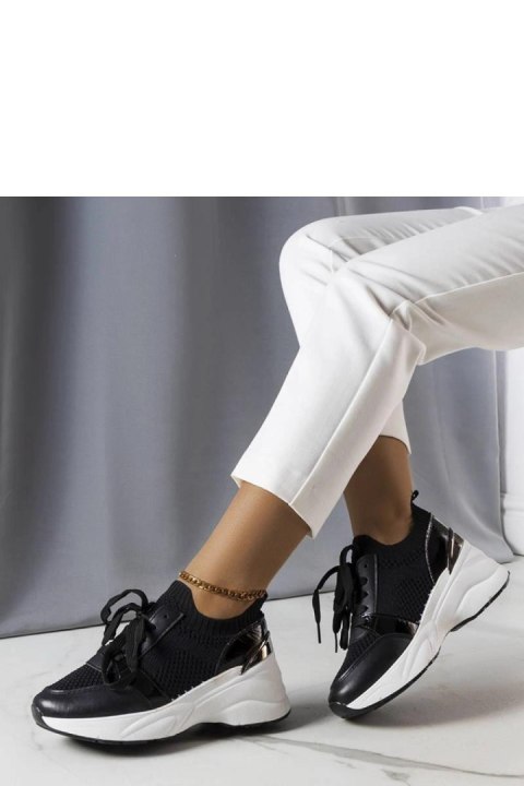Czarne sneakersy na koturnie Ann - Solea Solea Czarne sneakersy na koturnie Ann - Solea Solea