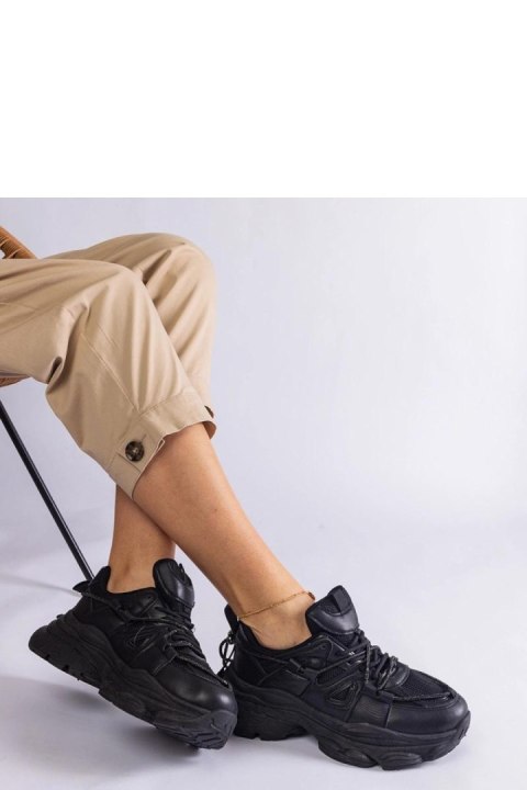 Czarne sneakersy sportowe damskie Ivett - Solea Solea Czarne sneakersy sportowe damskie Ivett - Solea Solea