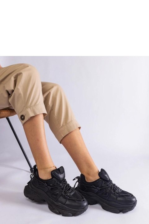 Czarne sneakersy sportowe damskie Ivett - Solea Solea Czarne sneakersy sportowe damskie Ivett - Solea Solea