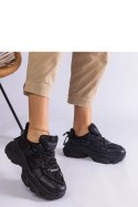 Czarne sneakersy sportowe damskie Ivett - Solea Solea Czarne sneakersy sportowe damskie Ivett - Solea Solea