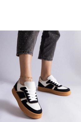 Czarne sneakersy sznurowane na platformie Felicita - Solea Solea